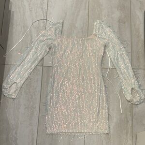 Speechless Pastel Sequin Dress